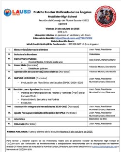 Agenda de SSC