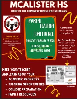 Parent Teacher Conference